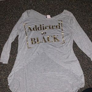 Crop top from front with long back